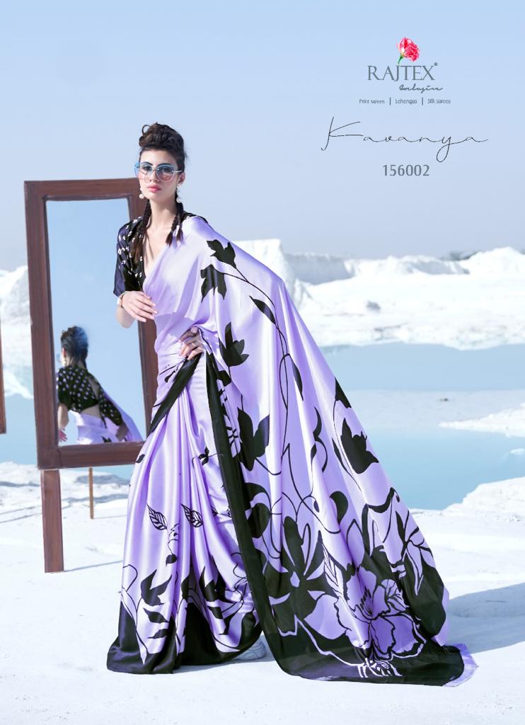 Rajtex Kavanya Silk Party Wear Japanese Satin Crape Saree Collection at Wholesale Price